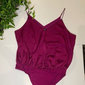 Magenta pink Express bodysuit